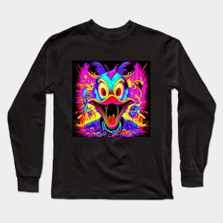 "Psychedelic Haunts: Unique and Colorful Halloween Horrors" Long Sleeve T-Shirt